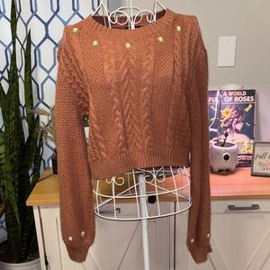 Wild Fable Cropped Sweater, Size Small